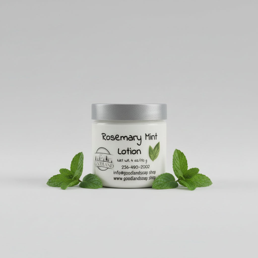 Rosemary Mint Lotion - 4 oz Jar - GOODLAND™ Soap & Body Products