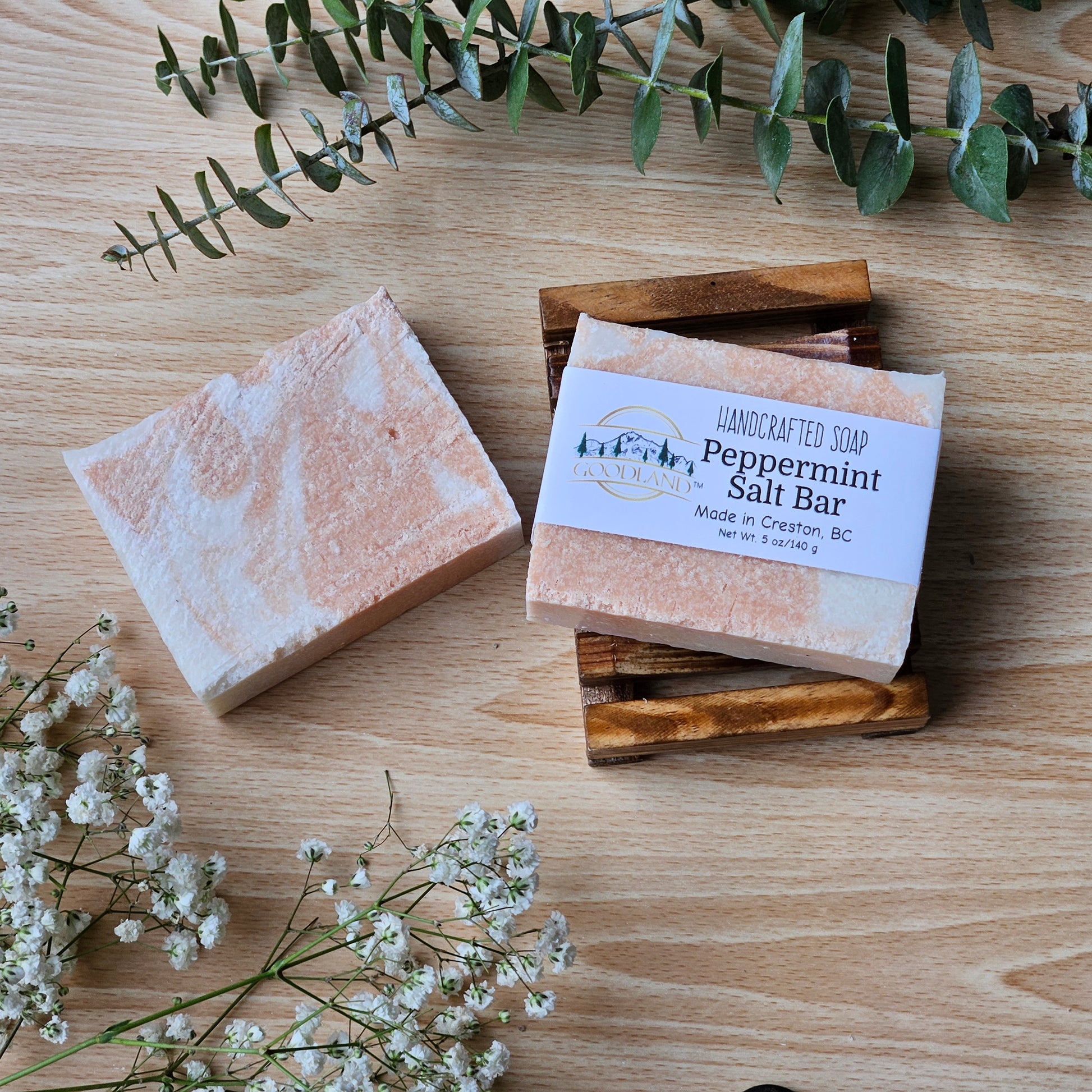 Peppermint Sea Salt Soap Bar - GOODLAND™ Soap & Body Products